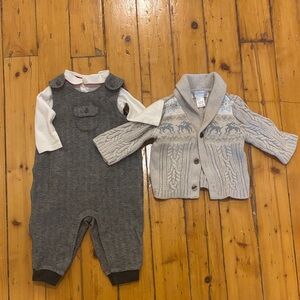 Janie and Jack Boys 3-6M Winter Bundle
